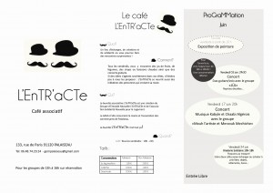  café associatif au : 133 rue de Paris, Palaiseau