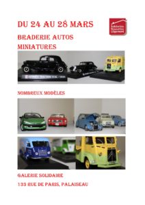 Braderie miniatures à Palaiseau, 24-28 mars 2021